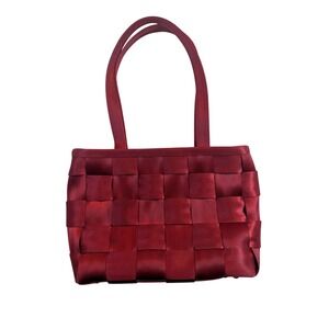 Harveys Seatbelt Bag Tote Bag – Red Woven Seatbelt‎ Purse READ